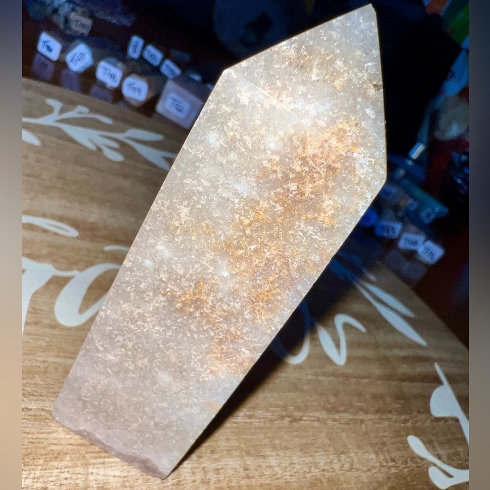 Sugar Pink Amethyst Crystal Tower (T56)